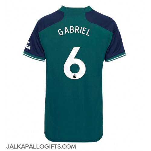 Arsenal Gabriel Magalhaes #6 Kolmaspaita Naiset 2023-24 Lyhythihainen